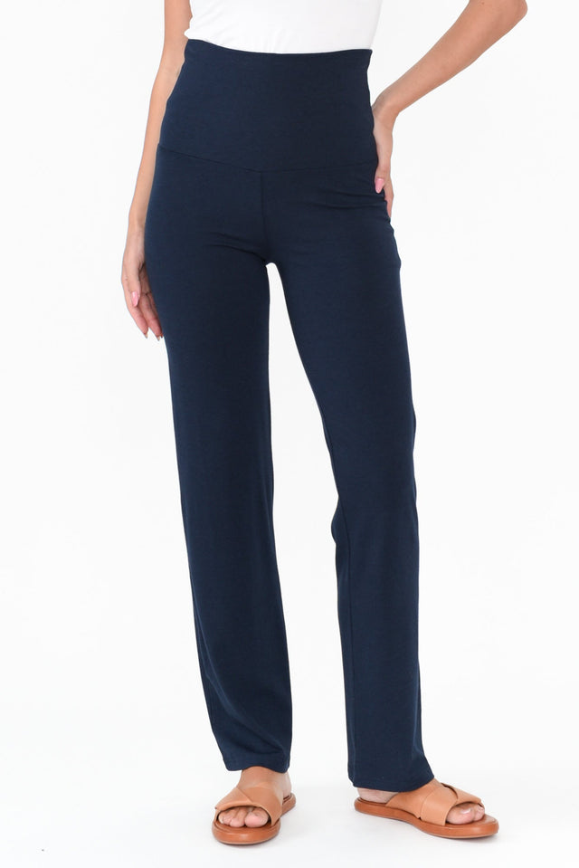 Pamela Dark Navy Bamboo Pants