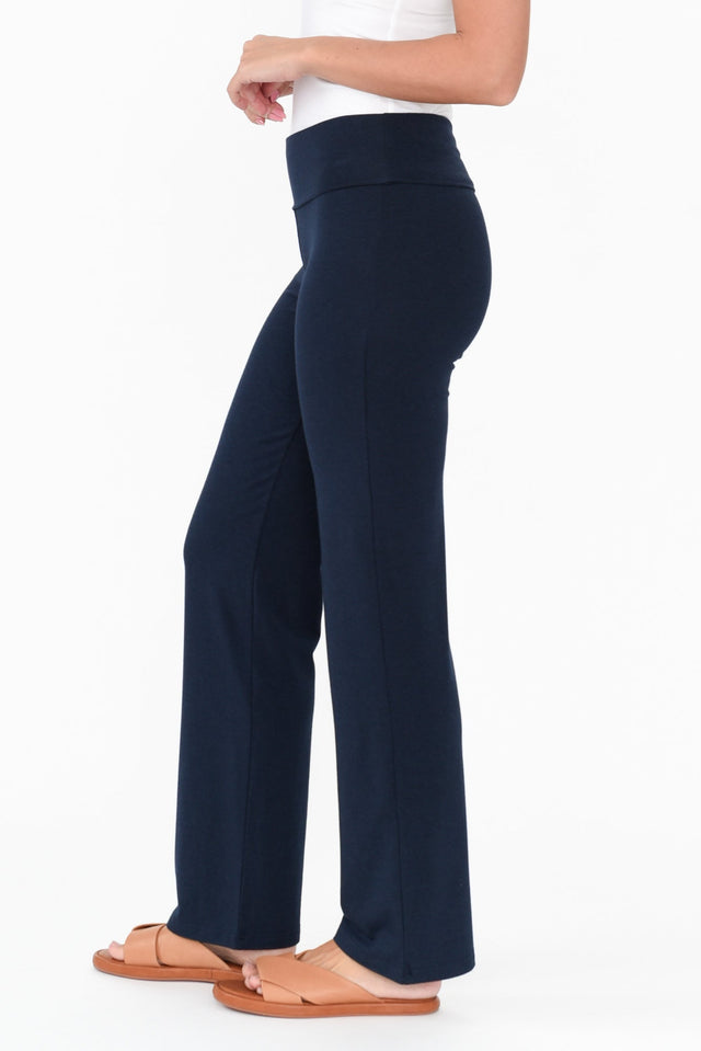 Pamela Dark Navy Bamboo Pants