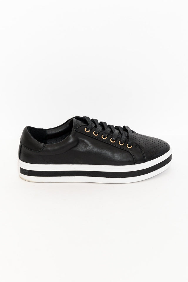 Paradise Black Leather Sneaker image 8