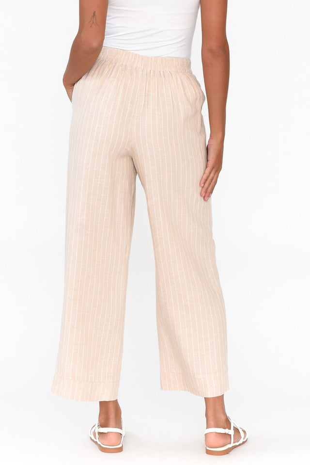 Parker Natural Stripe Linen Blend Pants image 4