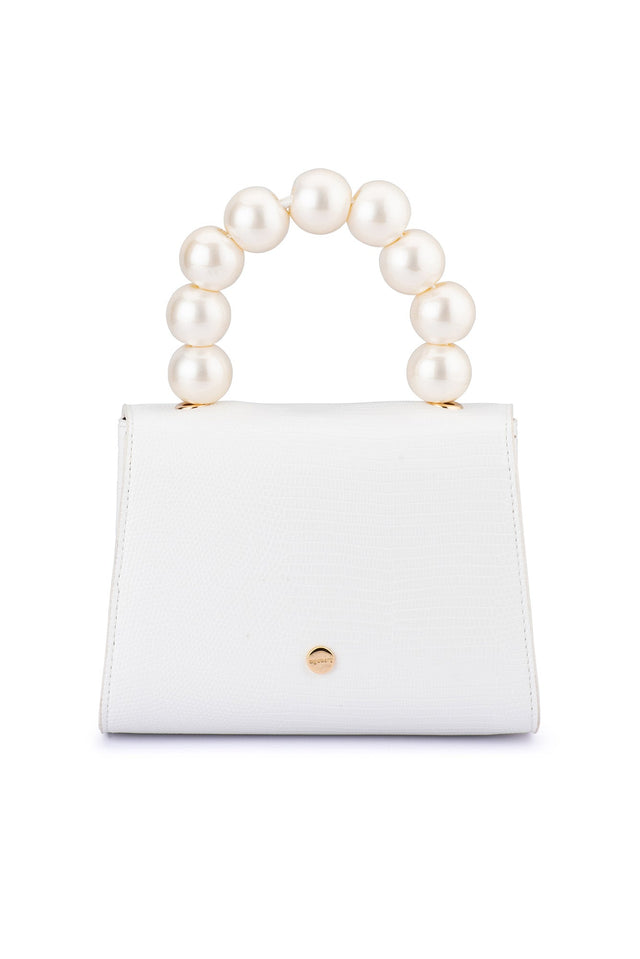 Peta White Pearl Bag