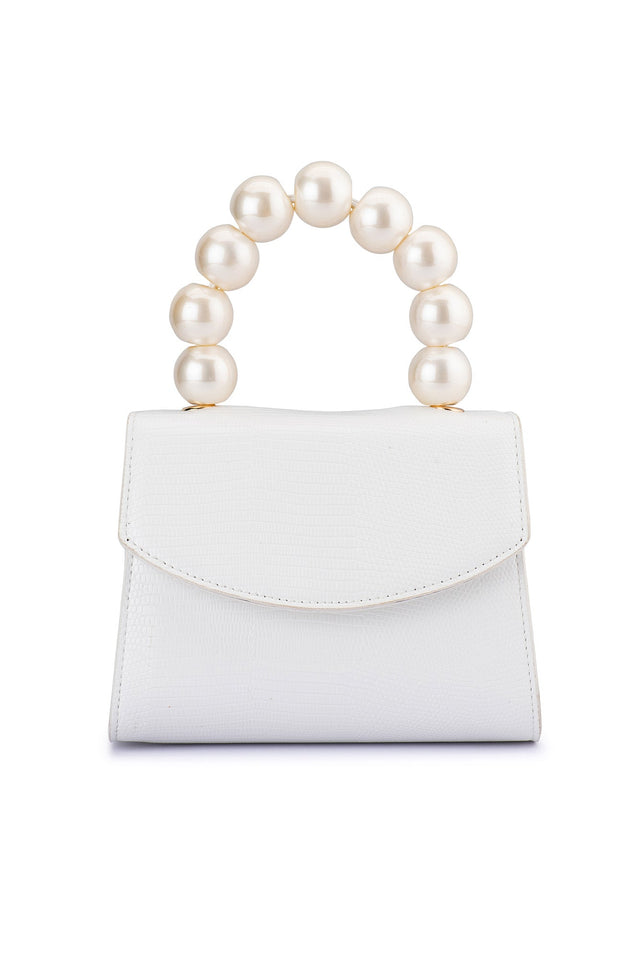 Peta White Pearl Bag image 4