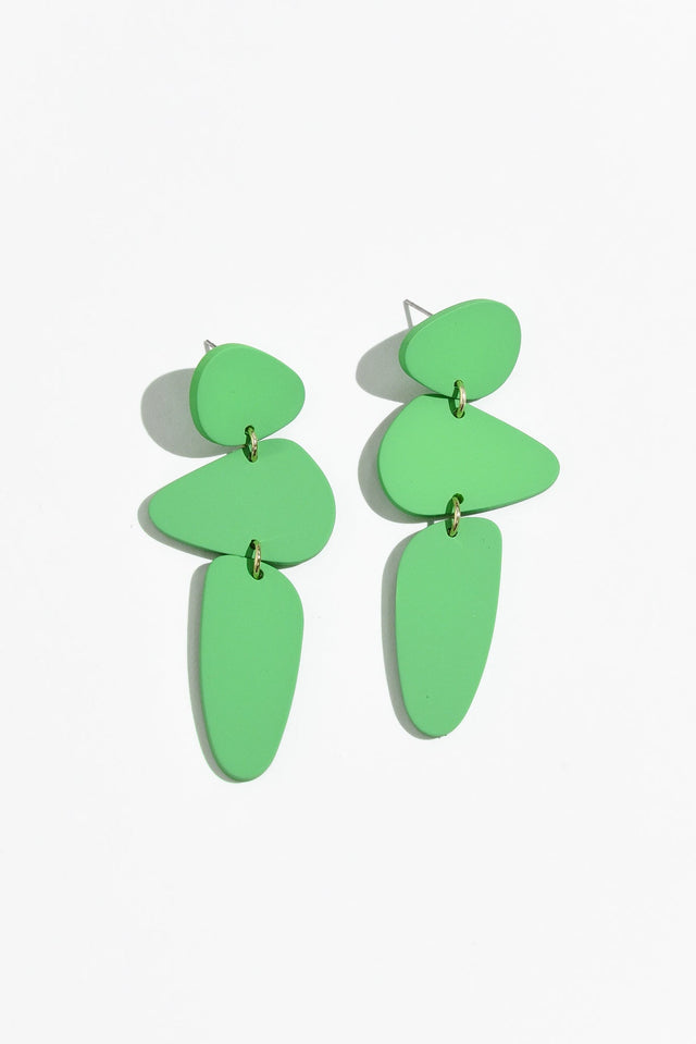 Phaedra Green Geo Drop Earrings image 1