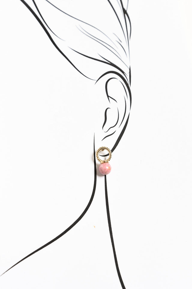 Porta Pink Pendant Earrings image 2