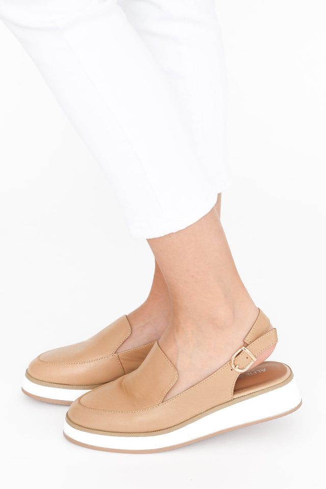 Quake Camel Leather Slingback Loafer image 3