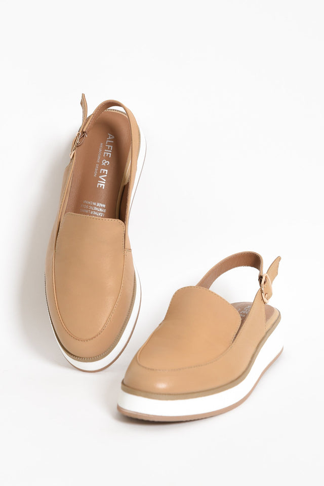 Quake Camel Leather Slingback Loafer image 1