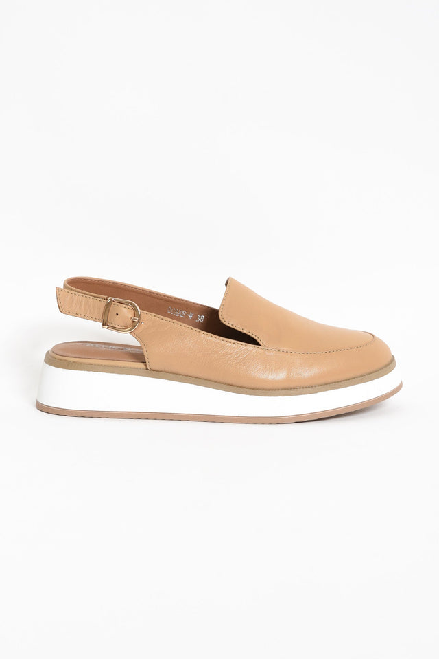 Quake Camel Leather Slingback Loafer image 2