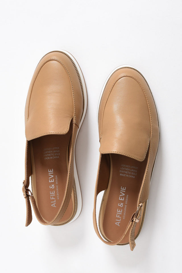 Quake Camel Leather Slingback Loafer image 4