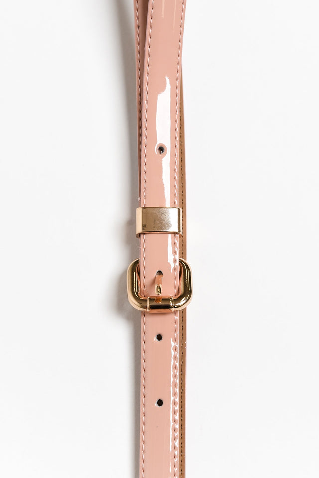 Queens Blush Patent Leather Belt image 1