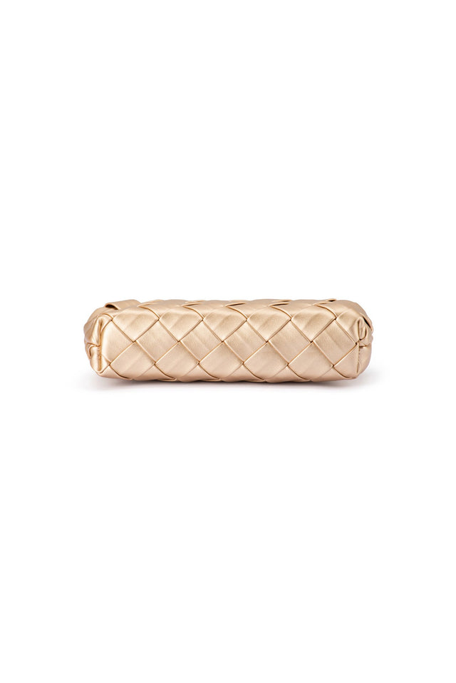 Quinn Gold Woven Clutch image 6