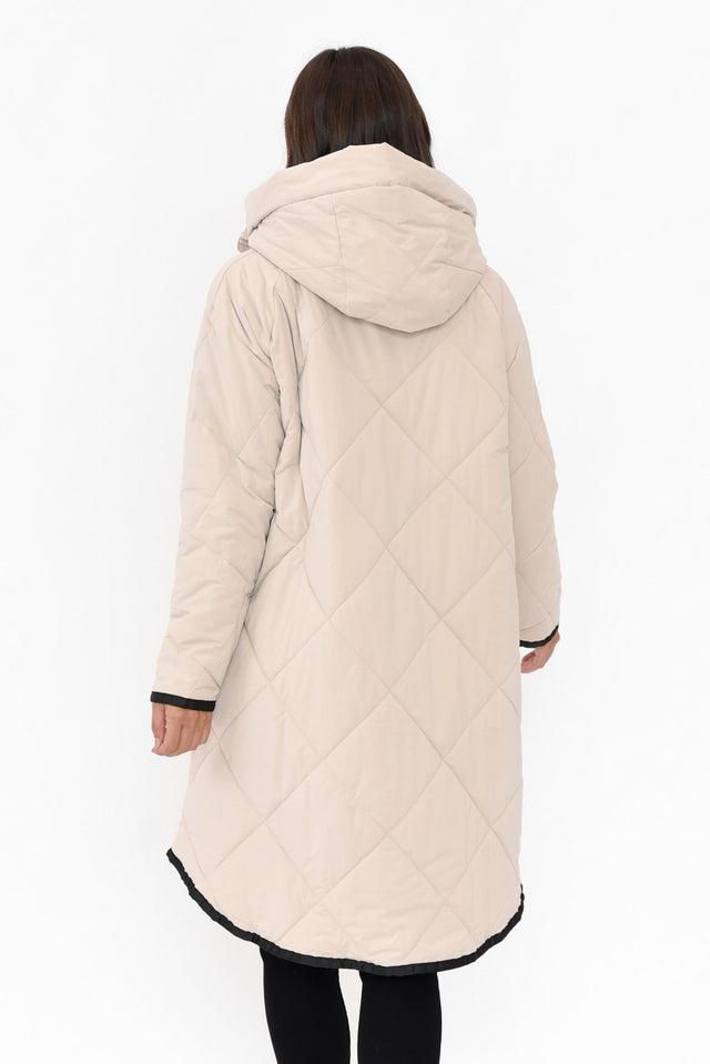 Ramsay Cream Quilted Puffer Coat image 5