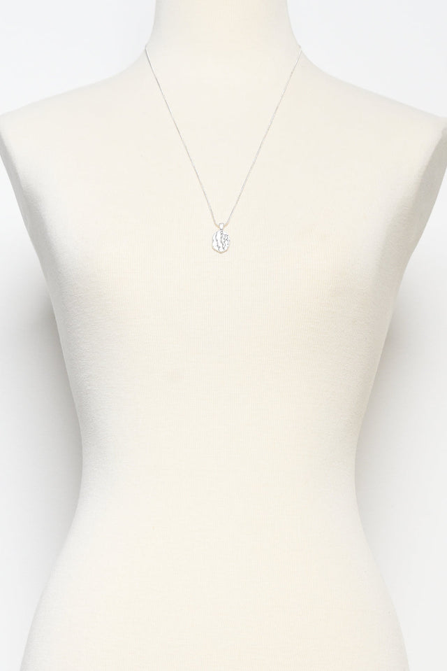 Rhonda Silver Pendant Necklace