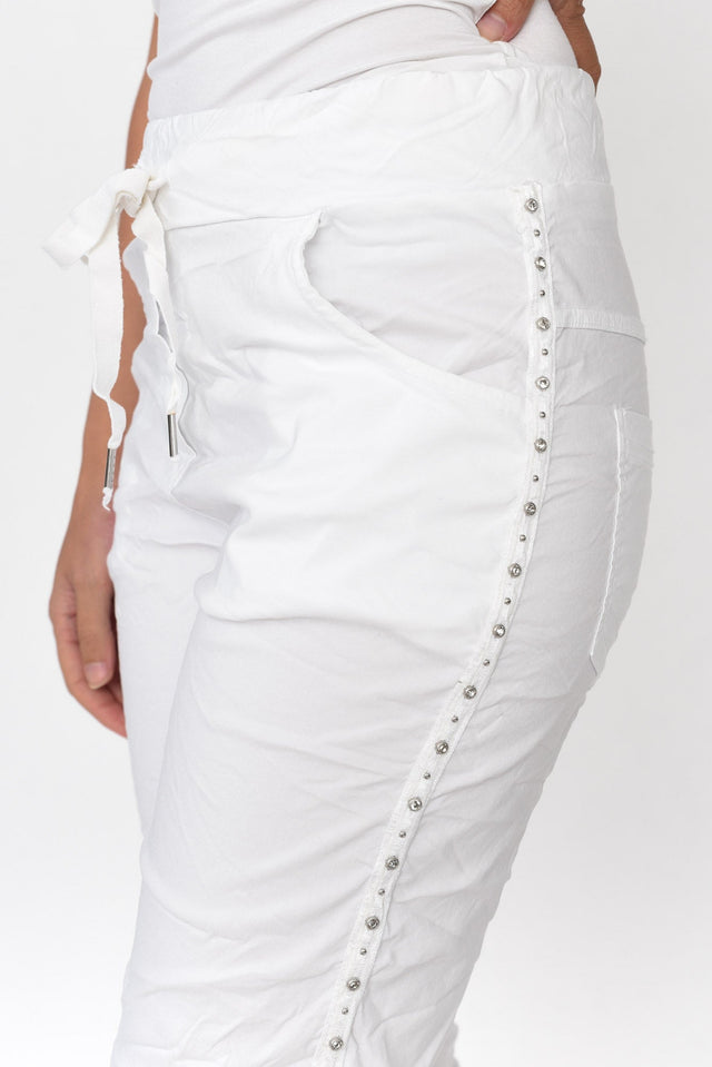 Rhonda White Embellished Shorts