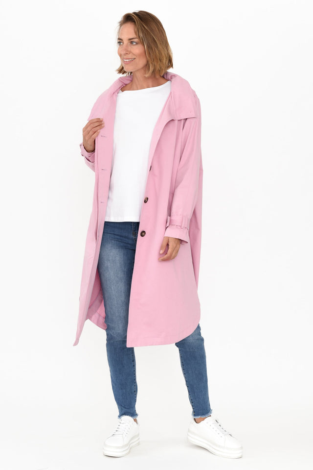 Rosalia Pink Trench Coat