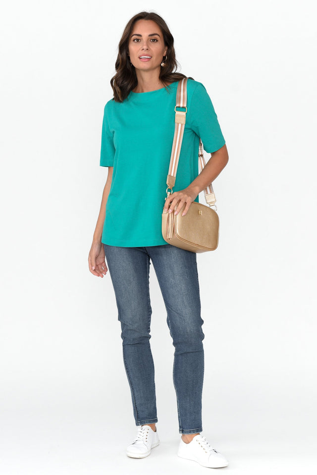 Rosalie Jade Green Cotton Tee banner image