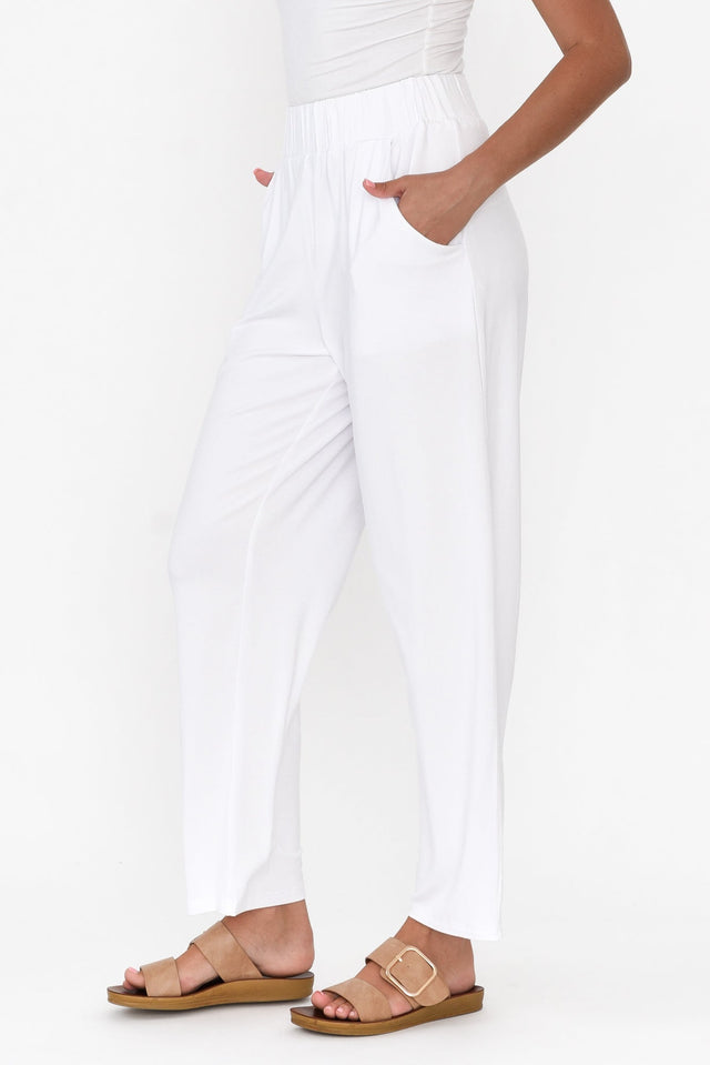 Rosella White Bamboo Pants