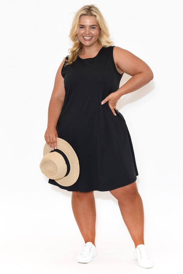 Roxanne Black Swing Dress image 5