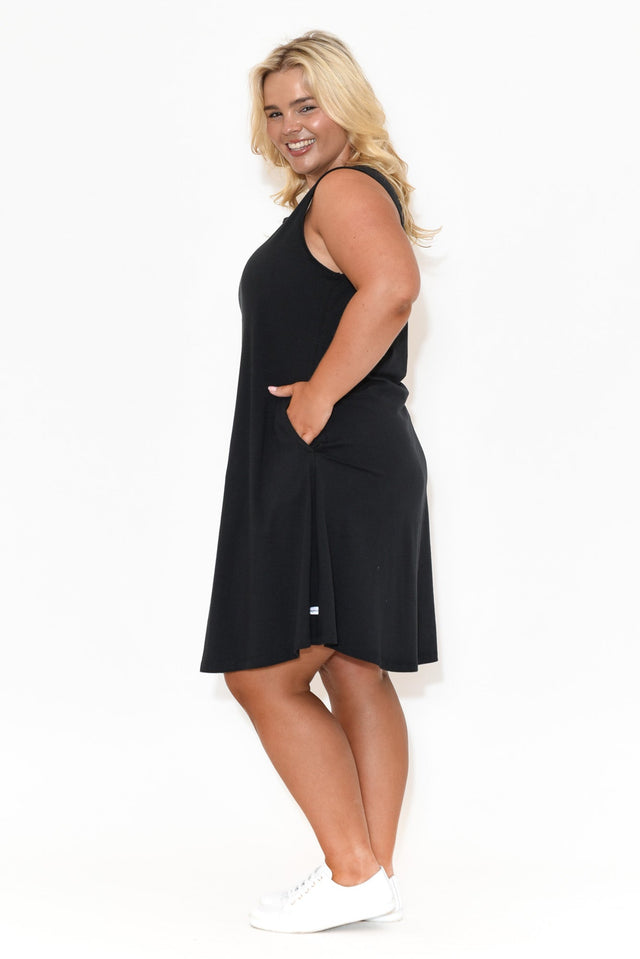 Roxanne Black Swing Dress