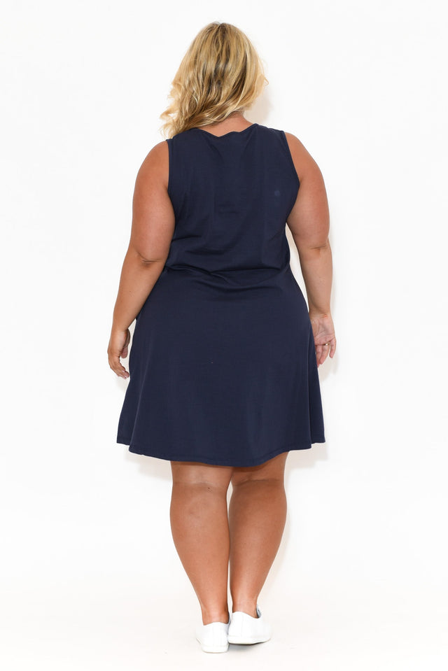 Roxanne Navy Swing Dress image 8