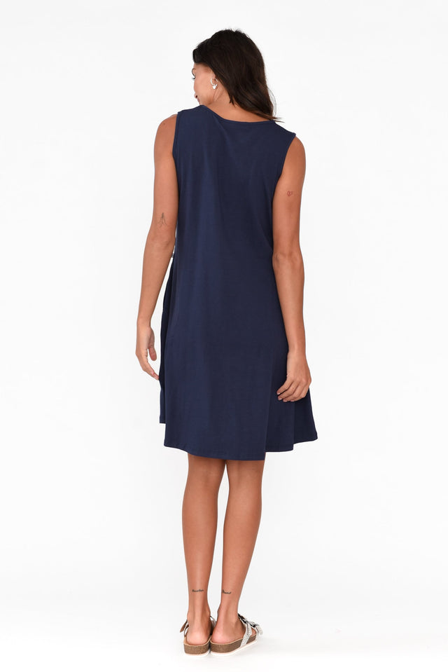 Roxanne Navy Swing Dress image 5