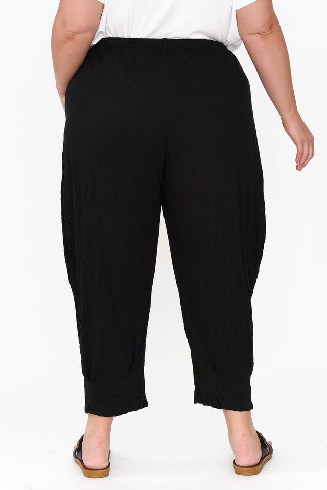 Rylee Black Crinkle Cotton Pants image 12