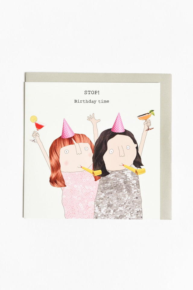 STOP Birthday Card