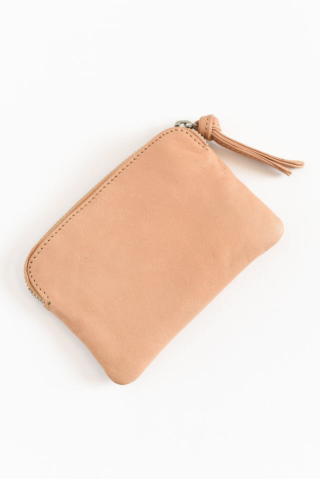 Samara Beige Leather Pouch image 2