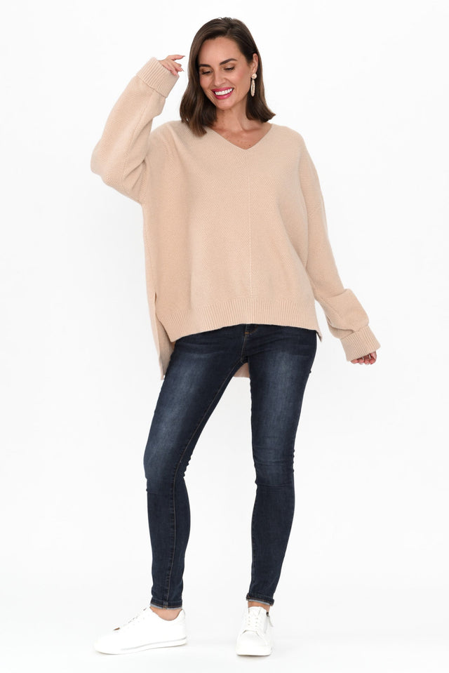 Samy Beige Knit Sweater image 2