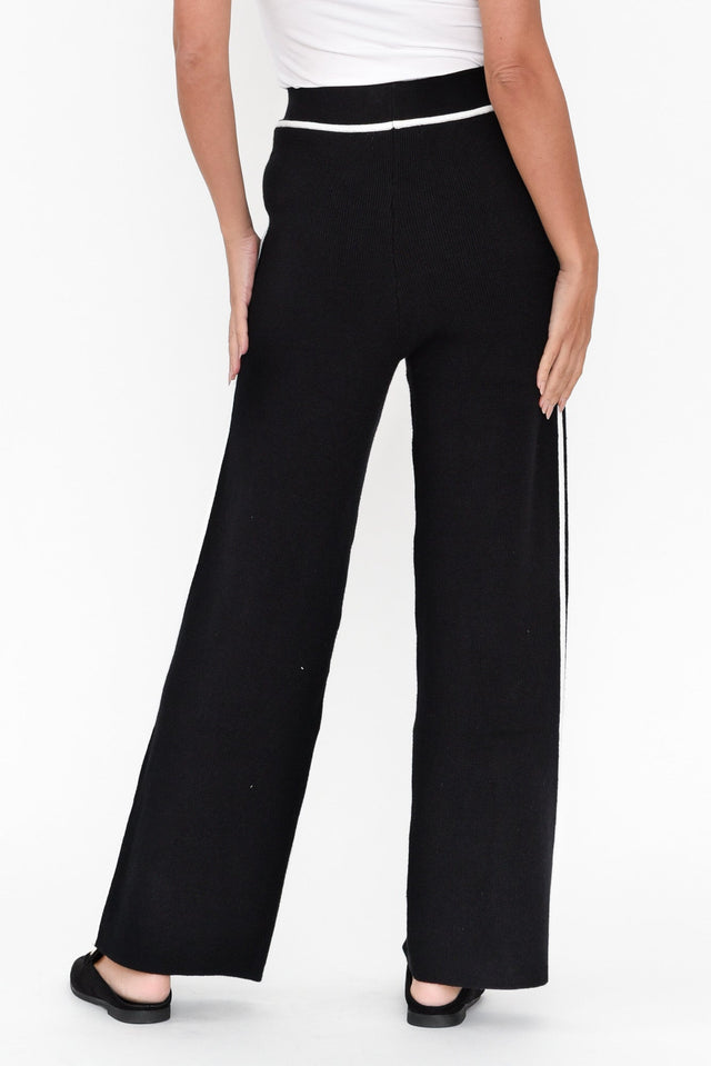 Savon Black Trim Knit Pants image 4