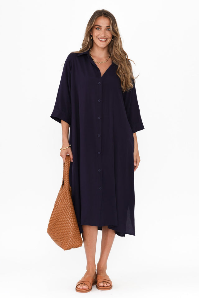 Seiko Navy Shirt Dress