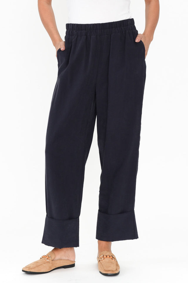 Seria Navy Cuff Pants image 2