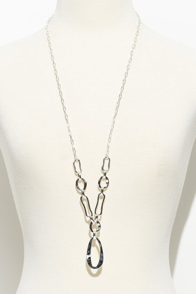 Seville Silver Chain Pendant Necklace