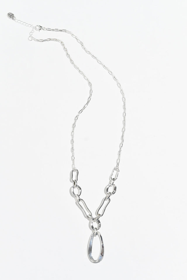 Seville Silver Chain Pendant Necklace