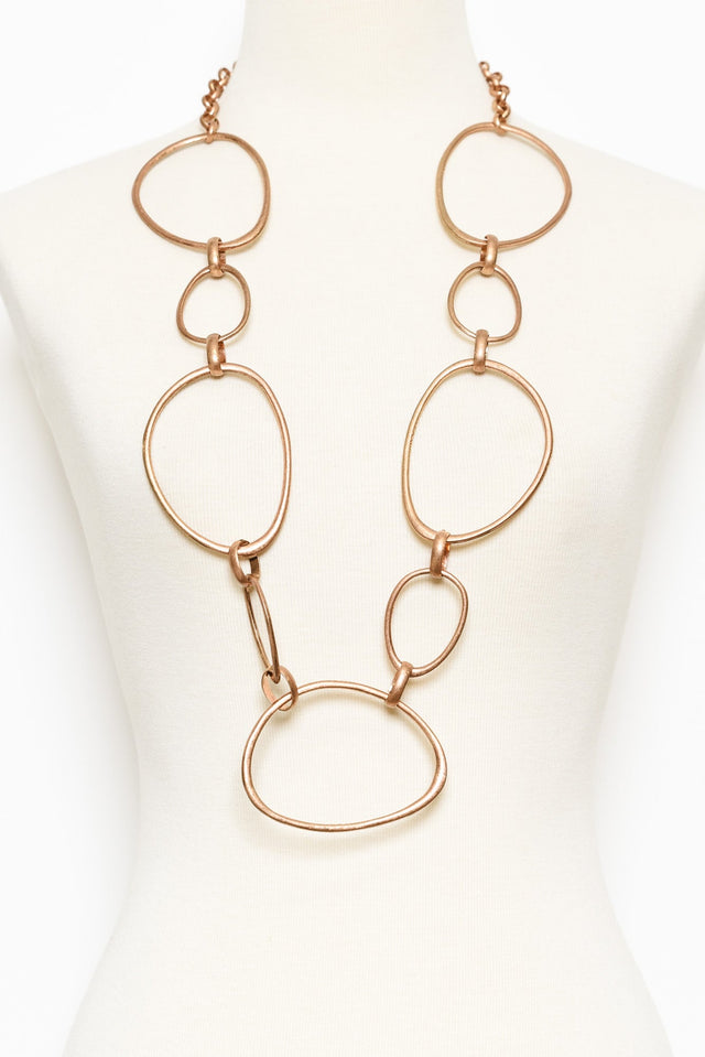 Simone Gold Circular Necklace image 2