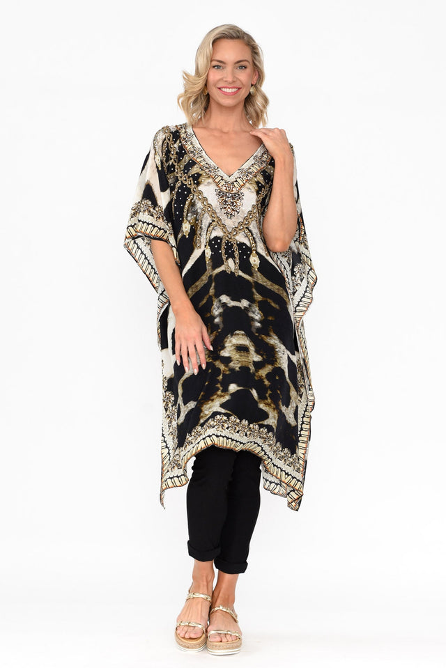 Snow Leopard Silk Kaftan banner image