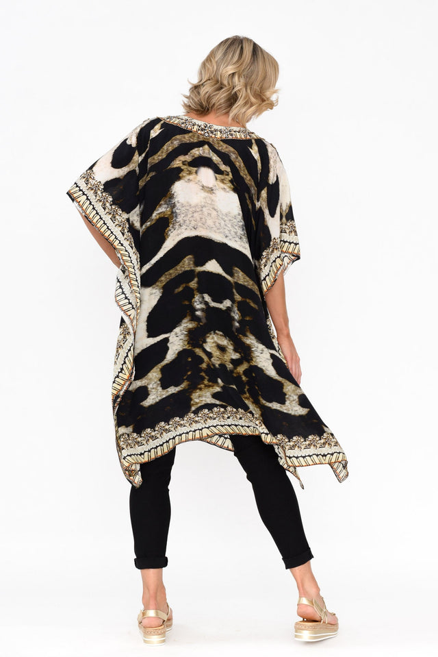 Snow Leopard Silk Kaftan image 7