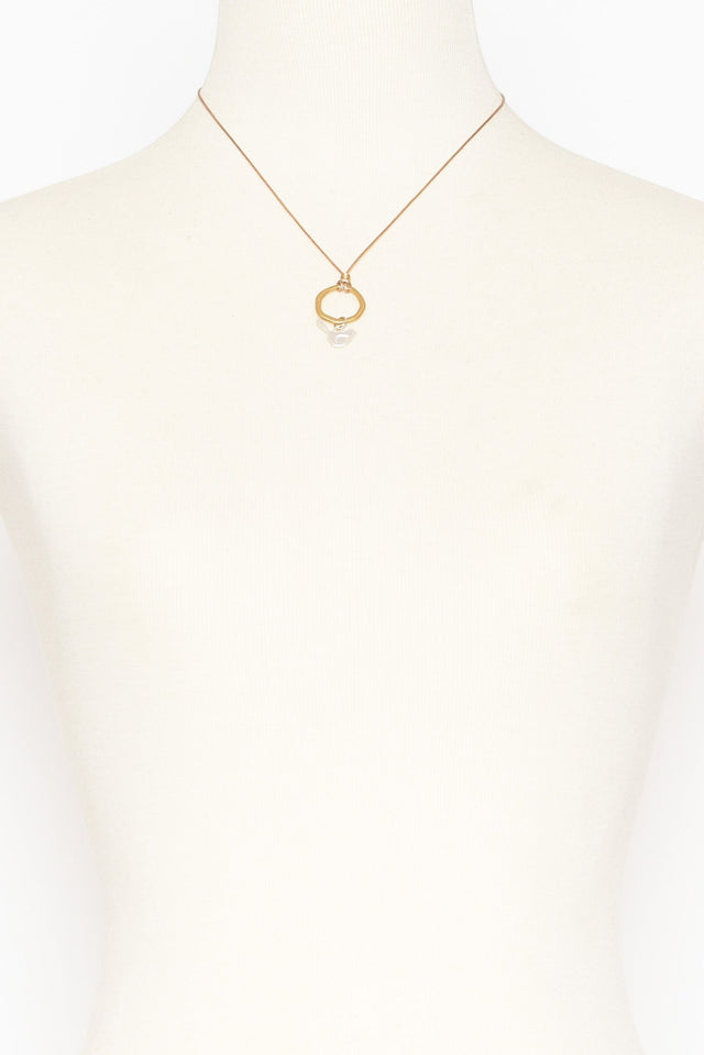 Sofia Gold Bird Cord Necklace image 2