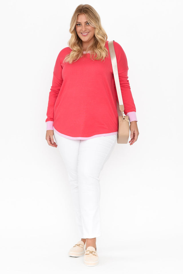 Sophie Coral Knit Sweater