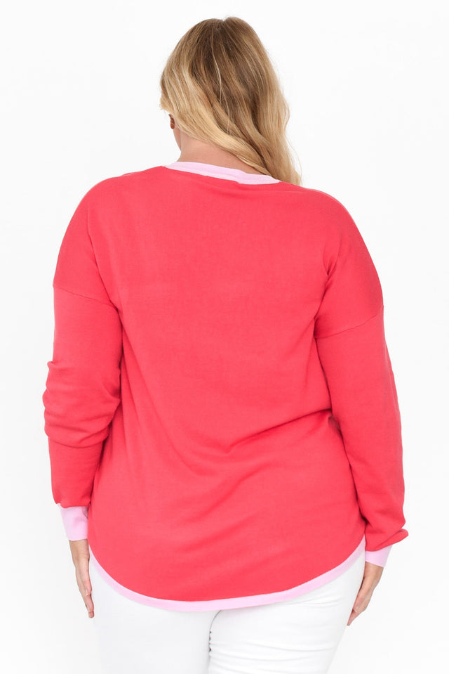 Sophie Coral Knit Sweater image 9