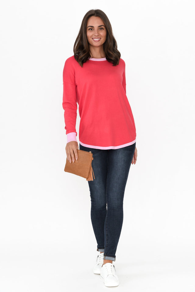 Sophie Coral Knit Sweater image 3