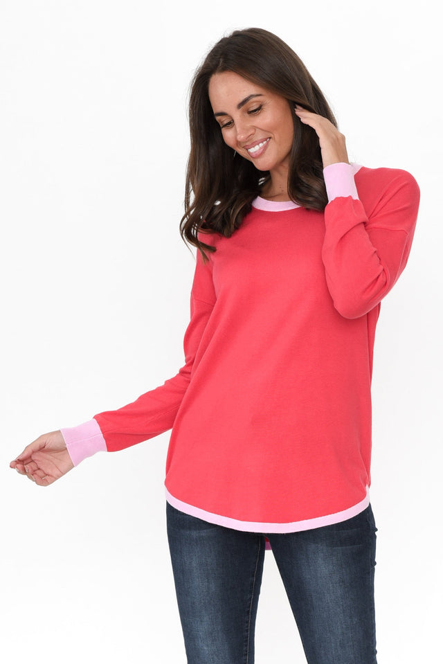 Sophie Coral Knit Sweater image 1