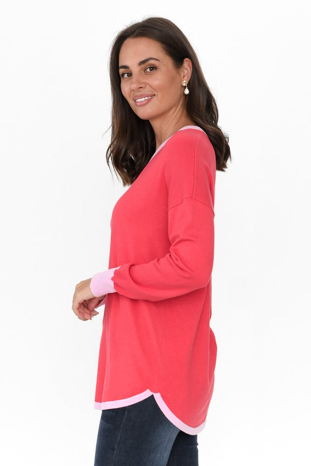 Sophie Coral Knit Sweater image 4