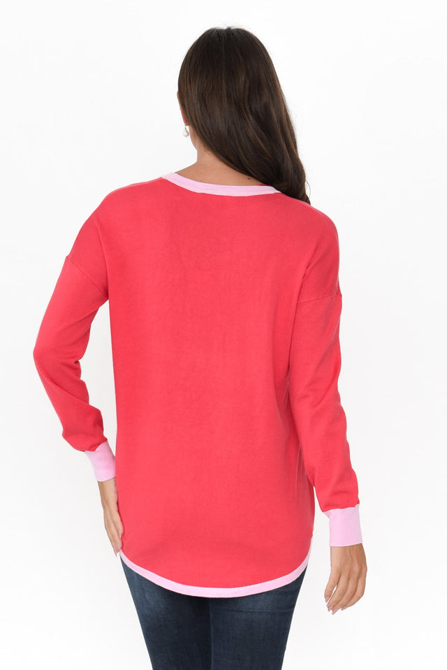 Sophie Coral Knit Sweater
