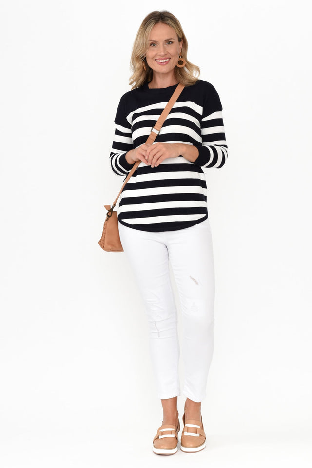 Sophie Nautical Stripe Knit Sweater image 2