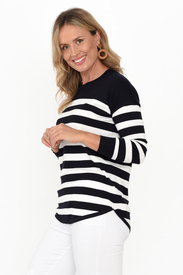 Sophie Nautical Stripe Knit Sweater image 4