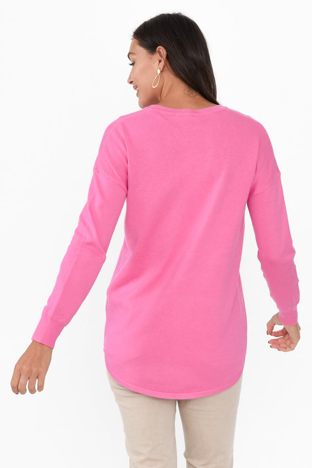 Sophie Pink Knit Sweater