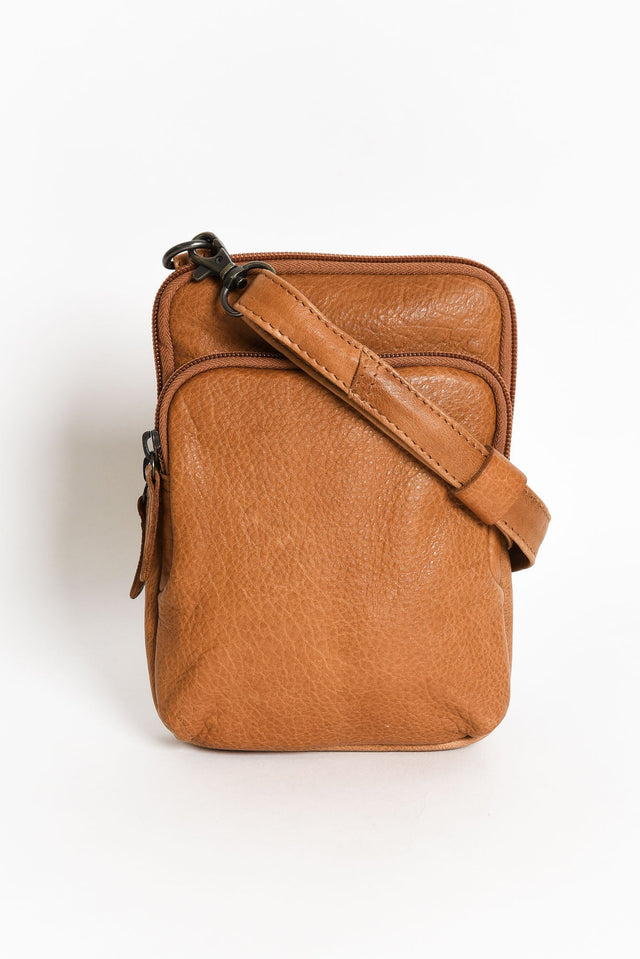 Sophie Tan Leather Crossbody Bag image 1