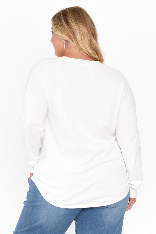 Sophie White Knit Sweater