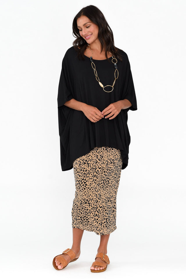 Sorronda Black Bamboo Batwing Top banner image