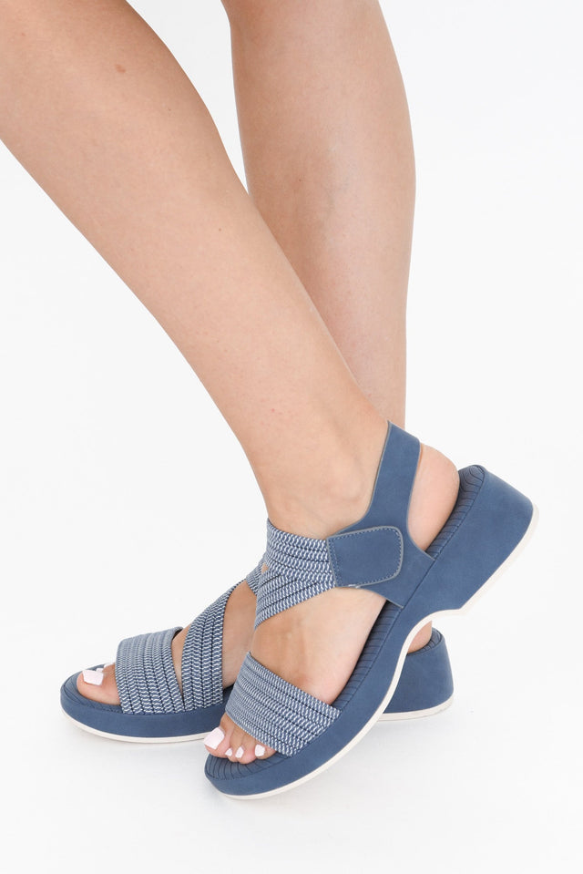 Spiros Blue Crossover Sandal image 2